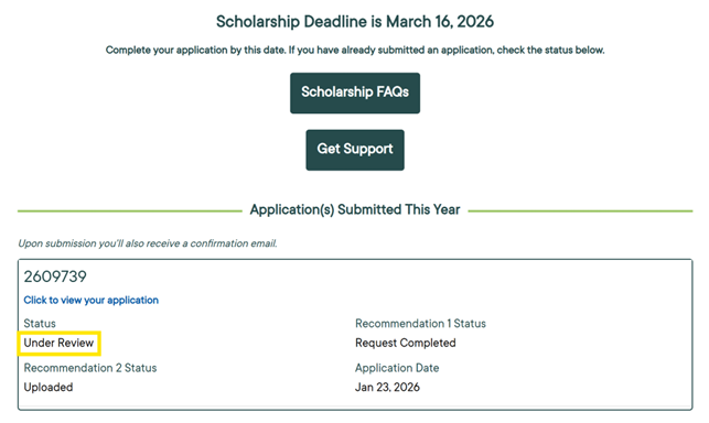 Application Status 1