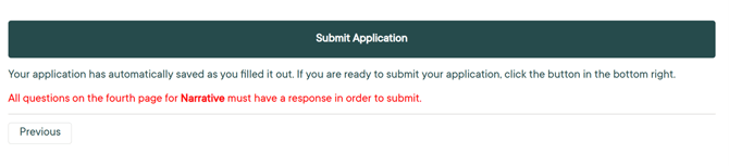 Application Submit Error