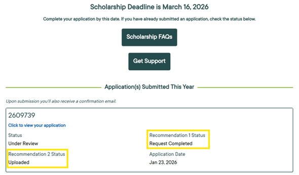 Recommendation Status 1